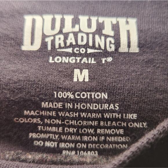 Duluth Trading Beaver Longtail Men's Black Short Sleeve Cotton T-Shirt‎ Medium - Picture 5 of 7